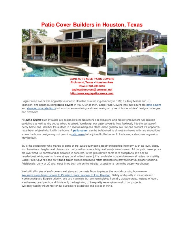 Patio Coverbuildersinhoustontexas