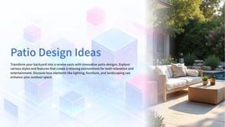 Patio Design Ideas to Transform Your Backyard into a Beautiful and ...