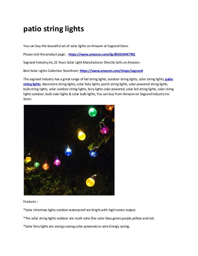 Patio String Lights