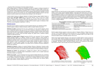 Actualizare Plan de Amenajarea Teritoriului Judeţean Botoşani                                                                                                                             Consiliul Judeţean Botoşani
Datele europene permit şi evidenţierea schimbărilor survenite în ocuparea şi utilizarea terenurilor în          Biotopuri
perioada 1990-2000. Pentru acesta, potrivit metodologiei prezentate de Petrişor (2008), nivelul al III-
                                                                                                                         Relieful
lea al clasificării indică magnitudinea schimbărilor (Fig. 1a), în timp ce primul nivel prezintă relevanţă
ecologică (Fig. 1b). Din analiza acestor date rezultă că suprafaţa totală afectată de schimbări la nivelul      Judeţul Botoşani este situat din punct de vedere geografic în extremitatea nord-estică a României,
al III-lea este de 500,5 ha, iar la nivelul I, de 118,3, ultimele modificări apărând în special în sud+estul    având ca vecini Ucraina, respectiv Republica Moldova. Fiind cuprins între râurile Siret la vest şi Prut,
judeţului ca posibil rezultat al unor activităţi de hidro-amenajare a unor zone agricole.                       care formează graniţa României cu Republica Moldova, judeţul Botoşani se învecinează doar cu două
                                                                                                                judeţe ale Moldovei, şi anume: la vest cu judeţul Suceava, iar la sud cu judeţul Iaşi. Cuprinzând între
Conform datelor furnizate de Direcţia Judeţeană de Statistică Botoşani situaţia fondului funciar se             limitele sale un teritoriu de 4965 km2 ce aparţine părţii de nord a Podişului Moldovei, judeţul Botoşani
prezintă astfel: total judeţ: 498569 ha, din care terenuri agricole: 393472 ha, din care: terenuri              ocupă locul 29, ponderea în totalul teritoriului naţional fiind de 2,1%. Coordonate geografice: paralela
arabile: 299262 ha, păşuni: 75070 ha, fâneţe: 14692 ha, vii: 1773 ha şi livezi: 2675 ha, şi terenuri            47024'16" N (Prăjeni), paralela 48016'06" N (Horodiştea), meridianul 27024'02" E (Dersca), meridianul
neagricole: 105097 ha, din care păduri şi alte terenuri din fondul forestier: 57212 ha, terenuri cu ape şi      27024'32" E (Pleşani-Călăraşi).
ape cu sulf: 13794 ha, căi de comunicaţii şi căi ferate: 8368 ha, terenuri ocupate cu construcţii şi curţi:
11628 ha şi terenuri degradate şi neproductive: 14095 ha.                                                                              Tipuri de habitate inventariate conform Legii 462/2001, Anexa 2
                                                                                                                                            Tip habitat                                                  Localizare
Habitatele naturale                                                                                               Pante stâncoase calcaroase cu vegetaţie chasmofitică              Malul stâncos al Prutului de la Stânca şi Ripiceni
                                                                                                                  Depresiuni pe substraturi turboase                                Rezervaţia Turbăria de la Dersca
Principalele tipuri de habitate inventariate pe teritoriul judeţului Botoşani sunt: habitatele de pădure,         Galerii cu Salix alba si Populus alba                             Pădurea Zavoi Prut de la Badiuţi până la Sânta Mare
habitate de pajişti şi tufărişuri, habitate de stâncării, turbării şi mlaştini, habitate de ape dulci.            Păduri cu stejar pedunculat sau stejar subatlantic şi             Pădurea Tudora
                                                                                                                  medioeuropean şi cu Carpinion betuli
Habitatele de pădure însumează 57215 ha ceea ce reprezintă 11,5% din teritoriul judeţului, procent                Păduri panonice cu Ouercus petraea şi Carpinus betulus            Pădurea Tudora
care se situează sub media pe ţară (care este de 27%). Cunoaşterea traiectoriei şi evoluţia spre care
tinde ecosistemul forestier este deosebit de importantă deoarece el constituie habitatul natural pentru
diverse specii de floră şi faună sălbatică. Menţinerea unui echilibru dinamic în acest tip de ecosistem         Relieful judeţului Botoşani aparţine la două mari unităţi ale Podişului Moldovei: Podişul Sucevei în
influenţează direct şi benefic nivelul diversităţii biologice din judeţul nostru şi păstrarea relaţiilor        vest (cca. 21%) şi Câmpia Moldovei în restul teritoriului (cca. 79%). În ansamblu, relieful se prezintă
complexe în cadrul biocenozelor.                                                                                sub forma unor dealuri şi culmi înalte în vest şi nord-vest cu altitudini medii în jur de 400 m şi sub
                                                                                                                forma unei câmpii colinare cu altitudini medii de 150 m în rest.
Habitatele de pajişti (păşuni şi fâneţe) însumează 89.285 ha care reprezintă 17,9% din suprafaţa
judeţului Botoşani. Pajiştile, ca şi pădurile, constituie un echilibru ecologic în cadrul acţiunilor şi         Datele privind relieful judeţului Botoşani au fost derivate din modelul digital de elevaţie prezentat de
retroacţiunilor dintre floră, faună, sol şi climă de aceea conservarea şi valorificarea lor judicioasă a fost   Jarvis şi colab. (2008), valorile de altitudine pentru Botoşani, prezentate în Fig. 2a, sunt cuprinse între 32-
urmărită de specialiştii noştri în aceeaşi măsură ca şi în cazul ecosistemului forestier. Pajiştile din         531 m. Pe baza acestora a fost elaborată harta reliefului (Fig. 2b) astfel: luncă – 0-20 m, câmpie – 20-200
judeţul Botoşani se înscriu în categoria pajişti secundare (fâneţe secundare sau păşuni). În general, se        m, deal/podiş – 200-1000 m, munte – peste 800 m (Petrişor, articol în curs de publicare); dintre acestea,
poate aprecia că starea acestor habitate este bună datorită respectării regulilor în organizarea                doar formele de câmpie şi deal sau podiş sunt prezente în judeţul Botoşani.
păşunatului şi evitarea încărcării păşunilor cu un număr excesiv de animale sau folosirii unilaterale a
ovinelor sau a caprinelor.
Habitatele de stâncării se întâlnesc în comunele Ştefăneşti, Ripiceni şi Manoleasa. Calcarele recifale
din aceste habitate reprezintă mediul de viaţă prielnic pentru o plantă termofilă foarte rară Schivereckia
podolica motiv pentru care aici s-au constituit rezervaţiile ştiinţifice de la Stânca-Ştefăneşti şi Ripiceni.
Habitatele de turbărie sunt reprezentate de „Turbăria de la Dersca” unde este constituită şi o
rezervaţie floristică cu o deosebită valoare monumentală şi estetică în care s-a urmărit conservarea
frumuseţilor naturale ce le reprezintă.
Habitate de ape dulci – cele mai importante lacuri de pe teritoriul judeţului Botoşani sunt: acumularea
cu rol complex Stânca Ştefăneşti pe râul Prut, acumulările Bucecea şi Rogojeşti pe râul Siret, Cal Alb
pe râul Podriga şi Negreni pe râul Başeu. La aceste lacuri se adaugă resursele de apă de suprafaţă.
Aceste medii acvatice constituie habitatul a numeroase specii de peşti printre care amintim: plătica,
şalăul, crapul românesc, roşioara, bibanul, carasul, etc.
                                                                                                                 Fig. 2a. Altitudinile în jud. Botoşani. Culorile mai deschise      Fig. 2b. Relieful în jud. Botoşani. Culorile corespund
                                                                                                                indică valori mai scăzute, iar cele închise valori mai ridicate.   unităţilor de relief astfel: verde deschis – câmpie, maro –
                                                                                                                                                                                                             deal/podiş.

Elaboratori: UAUIM-CCPEC, Bucureşti, împreună cu, Universitatea Bucureşti – CICADIT, SC. Quattro Design s.r.l. – Bucureşti, SC. Urbatech s.r.l. – Iaşi, UAIC - Facultatea de Geografie, Iaşi,                                               21
 