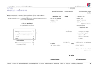 Actualizare Plan de Amenajarea Teritoriului Judeţean Botoşani                                                                                                                Consiliul Judeţean Botoşani
ANEXA 2.1.                                                                                                                                                 A. MUNICIPII

A.2.1. ANEXA 1 - UATB ÎN ANUL 1968
                                                                                                                 Denumirea municipiului        Comune suburbane                        Sate componente ale comunei
                                                                                                                                                                                                        suburbane

1486 – BULETINUL OFICIAL AL REPUBLICII SOCIALISTE ROMÂNIA, PARTEA I, Nr. 163-165, pp. 43-46.
                                                                                                                I. BOTOŞANI – mun.           1. Curteşti                       1. CURTEŞTI * 1627
                                                               LEGE

  PENTRU MODIFICAREA LEGII Nr.2/1968 PRIVIND ORGANIZAREA ADMINISTRATIVĂ A TERITORIULUI                      din 17.02.1968, menţionat                                           2. Agafton * 1835
                             REPUBLICE SOCIALISTE ROMÂNIA
                                                                                                            doc.ca sat în 1350                                                 3. Băiceni * 1503 (1835)
                                                                                                            (1440, 1835)                                                       4. Hudum *
                                             JUDEŢUL BOTOŞANI                                                                                                                                5. Mănăstirea Doamnei *
                                        cu reşedinţa în municipiul Botoşani                                                                                                     6. Orăşeni-Deal * 1835
                                                                                                                                                                                      7. Orăşeni-Vale * 1835


                    Municipii...................................................         1                                                          2. RĂCHIŢI                      1. RĂCHIŢI –XIX, vechea
                               Oraşe.........................................................   3                                                                                   denumire Răchiţi-Popăuţi
                    Localităţi componente ale municipiilor şi ale                                                                                                                     2. Cişmea * 1776
                      oraşelor..................................................         7                                                                                            3. Costeşti * 1615 (1835)
                    Comune....................................................         69                                                                                             4. Roşiori *
                       - din care suburbane..............................                3
                    Sate...........................................................   338                                                   3. STĂUCENI                      1. STĂUCENI *XVI, 1835 XIX- secolul
                                                                                                            de atestare                                      2. Siliştea *
                       - din care, aparţin oraşelor                                      8
                                                                                                            1627 – anul de atestare                                          3. Tocileni * SEC. XIX


                                                                                                                                                                             4. Victoria – vechea denumire Filipeşti,
                                                                                                                                                                                                    până la 01.01.1965




                                                                                                                                                            B. ORAŞE


                                                                                                            Denumirea oraşului                                                 Sate ce aparţin oraşului



Elaboratori: UAUIM-CCPEC, Bucureşti, împreună cu, Universitatea Bucureşti – CICADIT, SC. Quattro Design s.r.l. – Bucureşti, SC. Urbatech s.r.l. – Iaşi, UAIC - Facultatea de Geografie, Iaşi,                      43
 