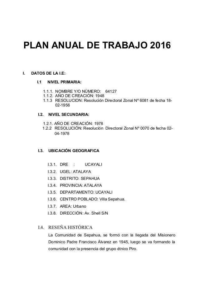 Plan Anual De Trabajo De Ie 2016 | plan anual de trabajo de ie 2016 newhairstylesformen2014 com Plan Anual De Trabajo De Ie 2016 | plan anual de trabajo de ie 2016 newhairstylesformen2014 com