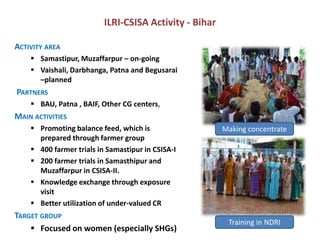 Livestock sector development in Bihar: ILRI’s interests and plans 