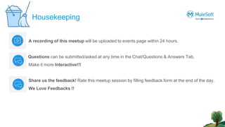 A recording of this meetup will be uploaded to events page within 24 hours.
Questions can be submitted/asked at any time in the Chat/Questions & Answers Tab.
Make it more Interactive!!!
Share us the feedback! Rate this meetup session by filling feedback form at the end of the day.
We Love Feedbacks !!
Housekeeping
 