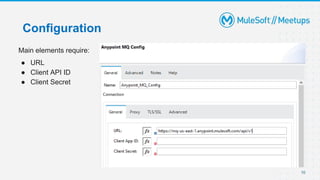 10
Configuration
Main elements require:
● URL
● Client API ID
● Client Secret
 