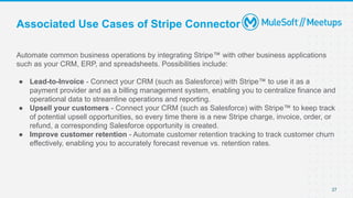 Associated Use Cases of Stripe Connector
Automate common business operations by integrating Stripe™ with other business ap...