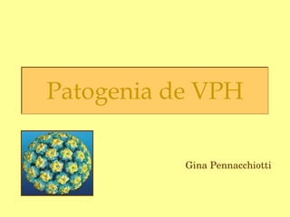 Patogenia de VPH Gina Pennacchiotti 