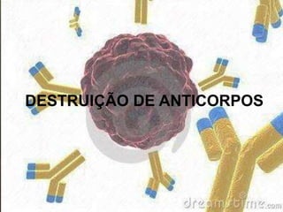 DESTRUIÇÃO DE ANTICORPOS
 