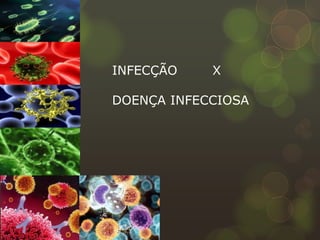 INFECÇÃO    X

DOENÇA INFECCIOSA
 