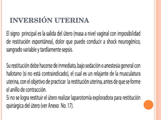 INVERSIÓN UTERINA 