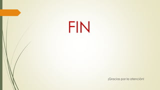 FIN
¡Gracias por la atención!
 