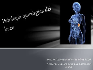 Dra. M. Lorena Mireles Ramírez R1CG
Asesora: Dra. Ma de la Luz Caltzoncin
MBCG
 