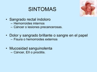 Patologia anorectales