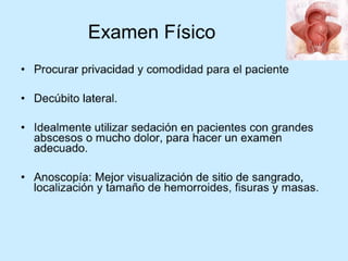 Patologia anorectales