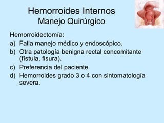 Patologia anorectales