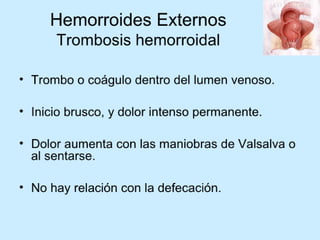 Patologia anorectales