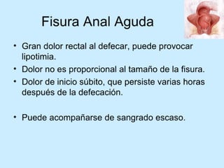 Patologia anorectales