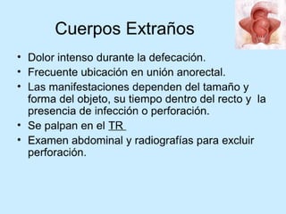 Patologia anorectales