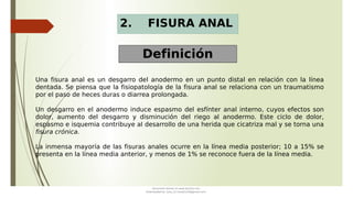 Patología DEL ANO Y RECTO PATOLOGIA ANORECTAL | PPT