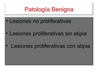 Patología Benigna ,[object Object],[object Object],[object Object]