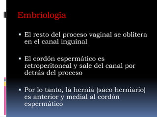 Hernia InguinalPuede comprometer la vida o resultar en la pérdida de un testículo, ovario o una porción de intestino si ocurre encarcelación y estrangulación