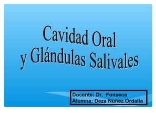 Docente: Dr. Fonseca 
Alumna: Deza Núñez Ordalia 
 