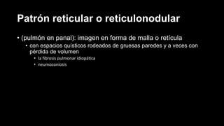 Patologia de torax radiologica | PPTX