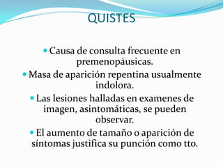 FIBROADENOMA DE SENO MANEJO QUIRÚRGICOAumento de tamañoSintomatología asociadaTamaño mayor de 5cmHistoria familia de CA mamario