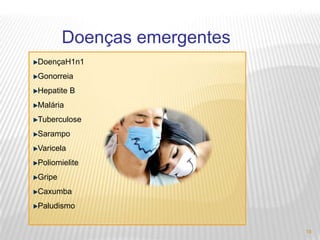 Evolução das DST  no mundoNas últimas décadas, houve uma evolução crescente das DST causada por factores como os grandes deslocamentos da população (turismo, comércio, cultura e trabalho) e as mudanças frequentes de parceiro sexual.  Esses são um dos factores que contribuem para  as doenças sexualmente transmissíveis.12