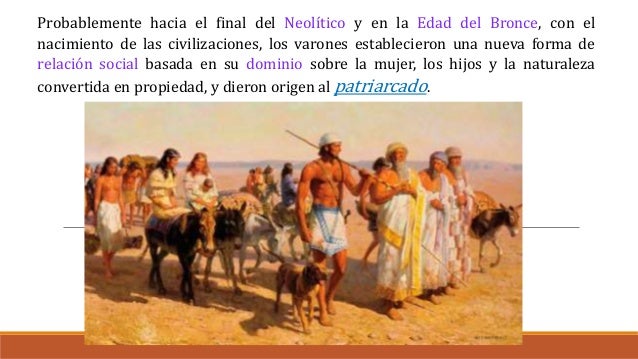 Resultado de imagen de EL ORIGEN DEL PATRIARCADO