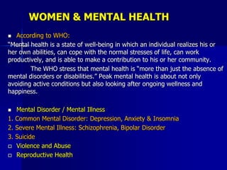 Patriarchy, Mental Health and Women Rights.ppt