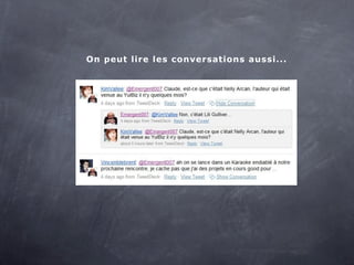 On peut lire les conversations aussi...
 