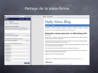 Partage de la plate-forme
 