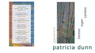 Patricia dunn, artista textil, tiempo   lugar   cambio, febrero 2020