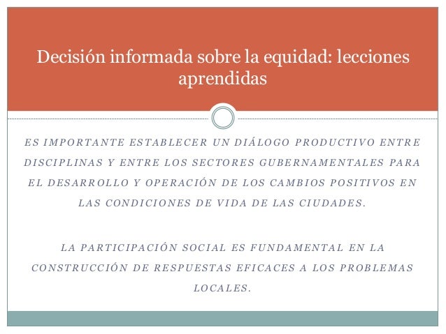 Decision Informada A Nivel De Ministerio De Salud Estados Y Municipa