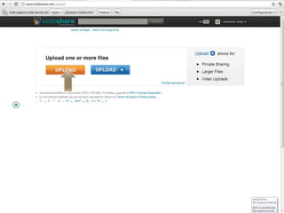    ACEMOS CLICK EN UPLOAD
 