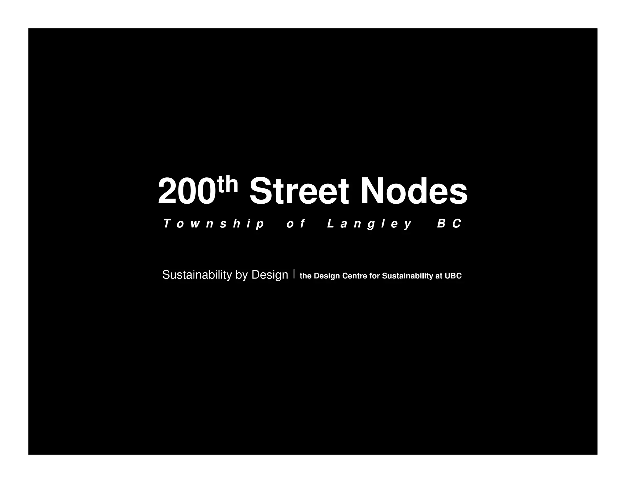 200th Street Nodes