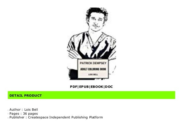 Hotly Anticipated Patrick Dempsey Adult Coloring Book Derek From Gre