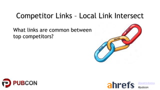Local Link Building - Pubcon Local 2021 - Patrick Stox