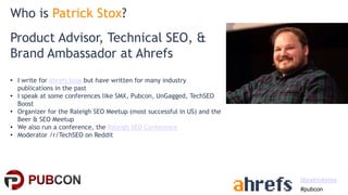 Local Link Building - Pubcon Local 2021 - Patrick Stox