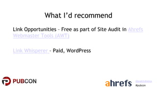 Local Link Building - Pubcon Local 2021 - Patrick Stox