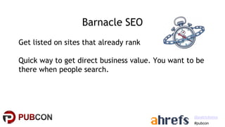 Local Link Building - Pubcon Local 2021 - Patrick Stox