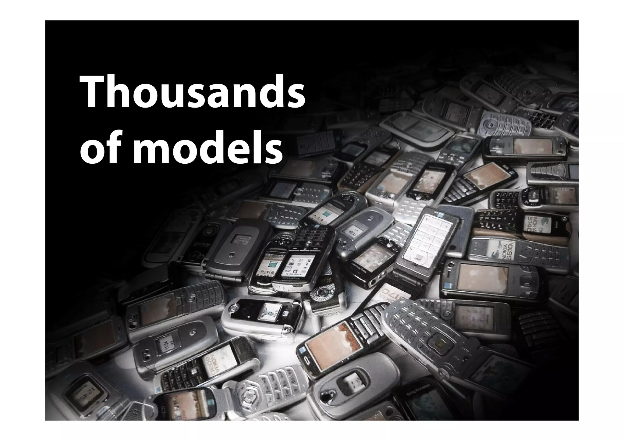 Thousands
of models