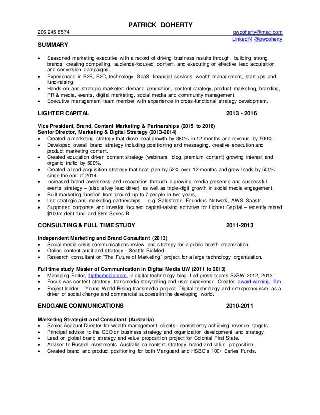 resume value proposition