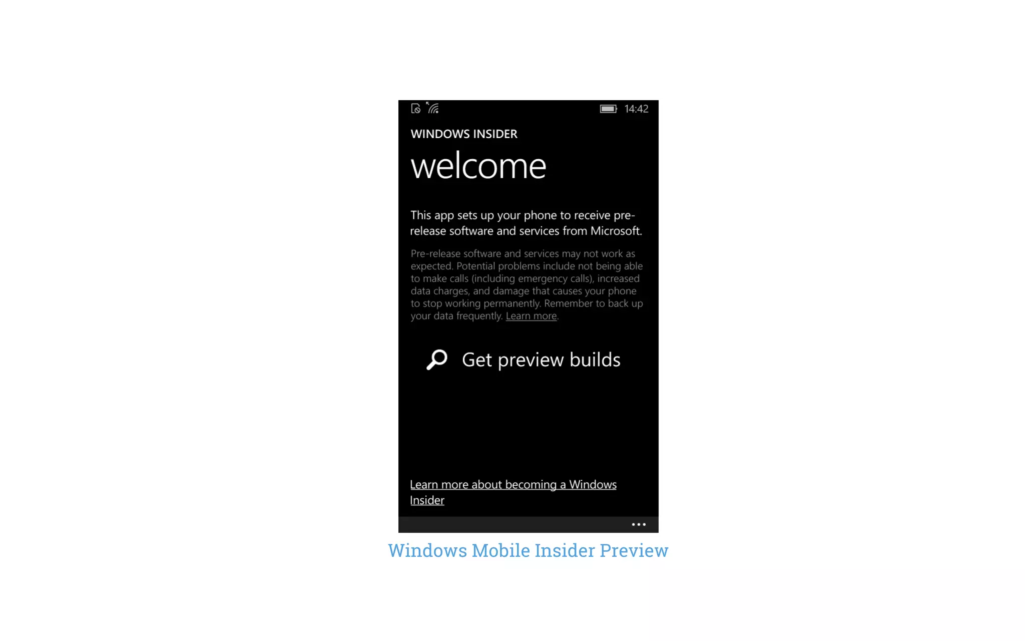 Windows Mobile Insider Preview
 