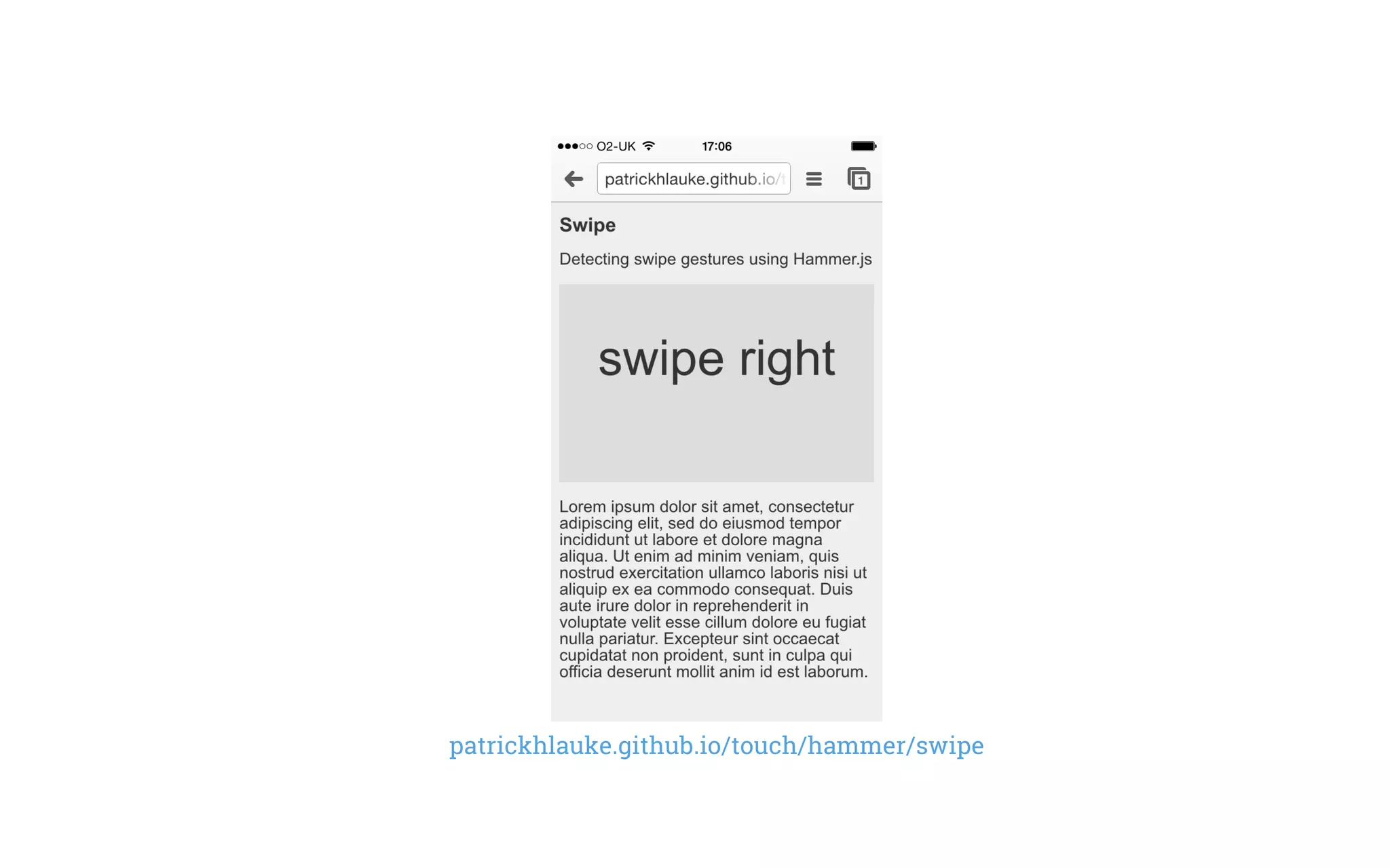 patrickhlauke.github.io/touch/hammer/swipe
 