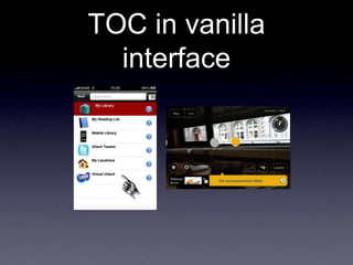 TOC in vanilla
  interface
 