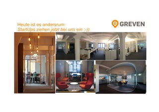 4
Heute ist es andersrum:
StartUps ziehen jetzt bei uns ein ;-))
 