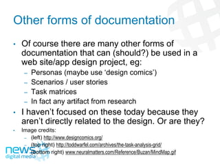Documenting For Interactive Websites
