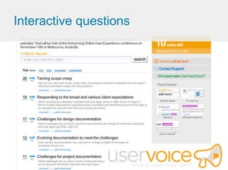 Documenting For Interactive Websites